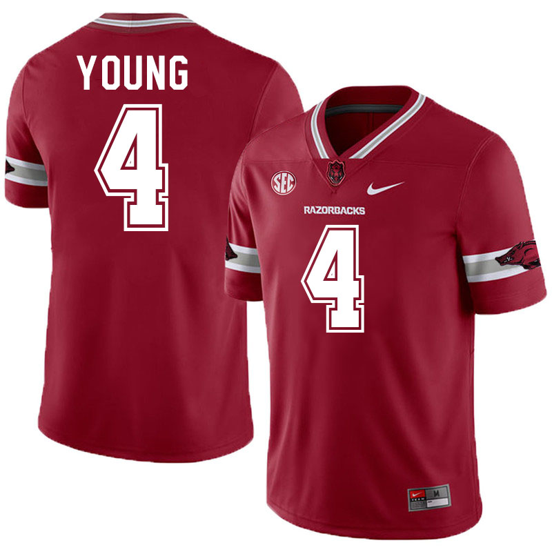 #4 Jordan Young Arkansas Jersey,Arkansas Razorbacks College Football Jerseys Stitched-Alternate  #4 Jordan Young Arkansas Jersey,Arkansas Razorbacks College Football Jerseys Stitched-Alternate